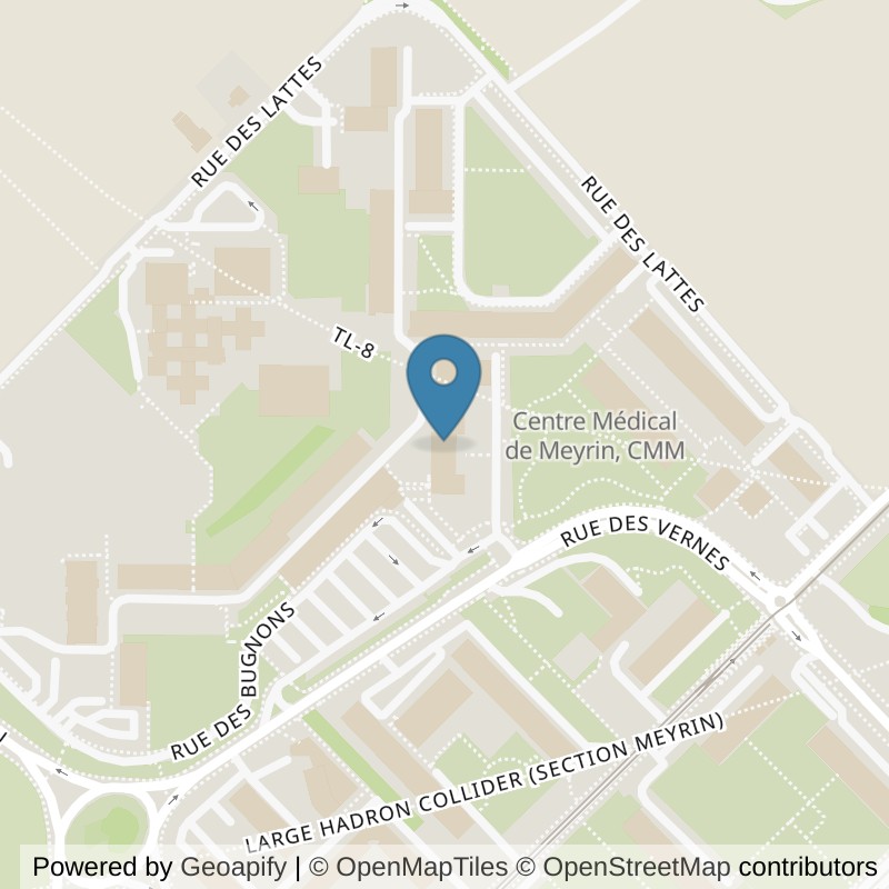 Map: location of Bod E fitness in Meyrin