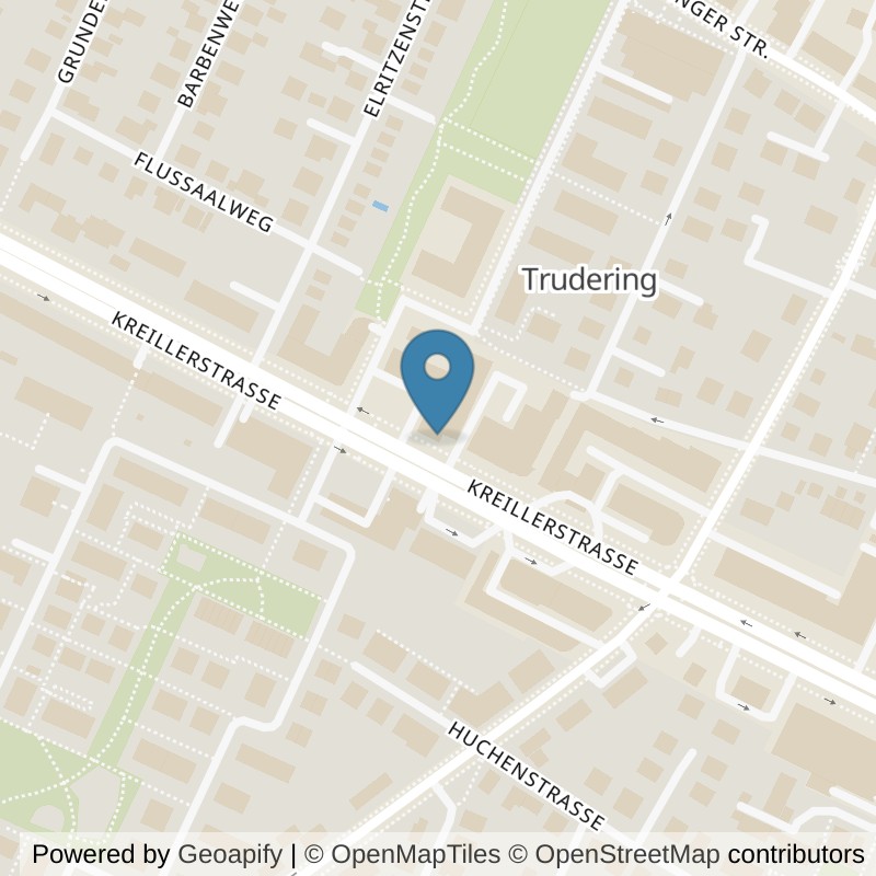 Map: location of Body + Soul Center Trudering in München