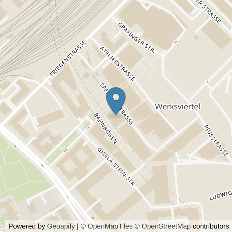 Map: location of Body + Soul Center WERK12 in München