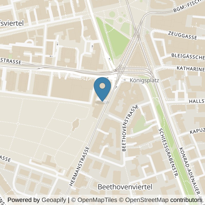 Map: location of Bodystreet Augsburg Königsplatz in Augsburg