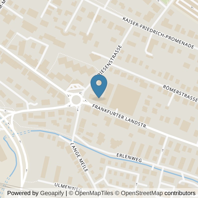 Map: location of Bodystreet Bad Homburg Europakreisel in Bad Homburg