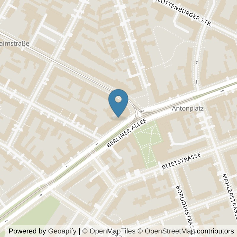 Map: location of Bodystreet Berlin Antonplatz in Berlin