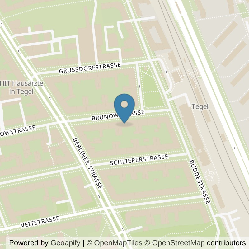 Map: location of Bodystreet Berlin Tegel in Berlin