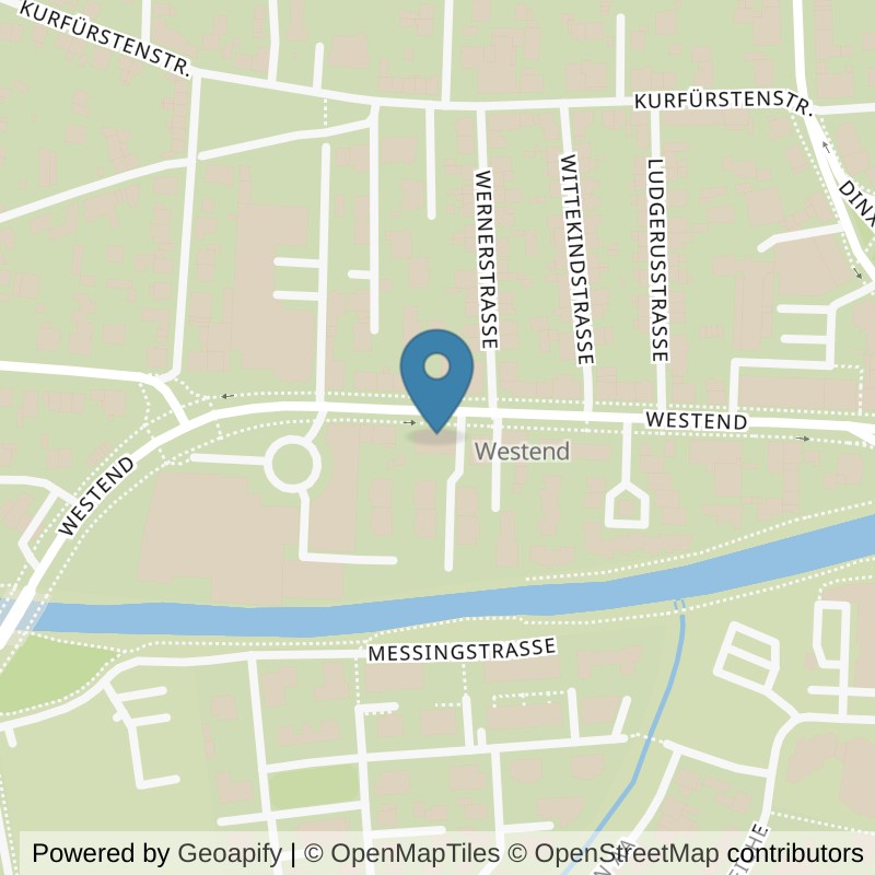 Map: location of Bodystreet Bocholt Westend in Bocholt