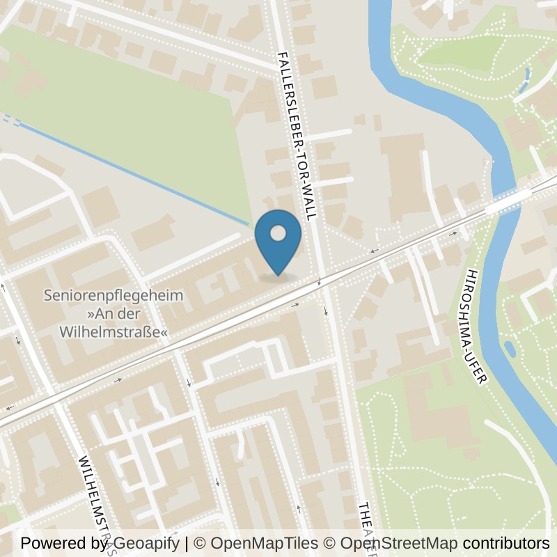Map: location of Bodystreet Braunschweig Theaterwall in Braunschweig