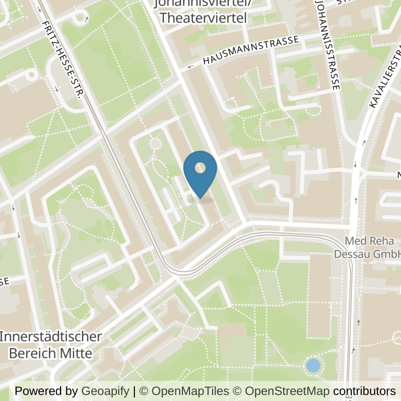 Map: location of Bodystreet Dessau in Dessau-Roßlau