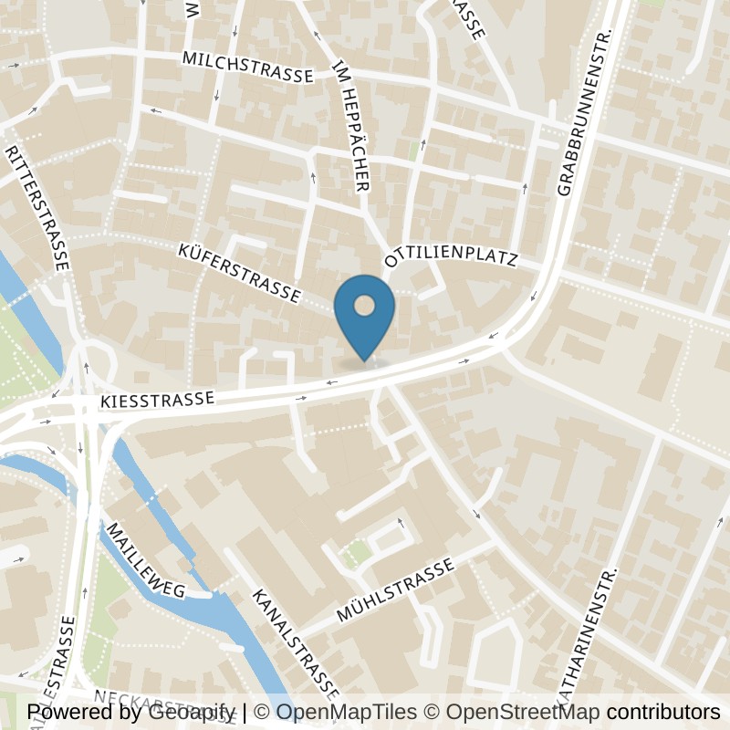 Map: location of Bodystreet Esslingen Wolfstor in Esslingen