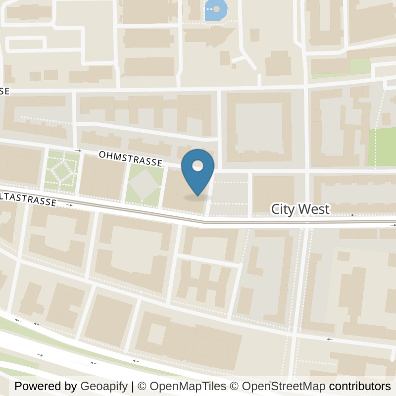 Map: location of Bodystreet Frankfurt City West in Frankfurt am Main