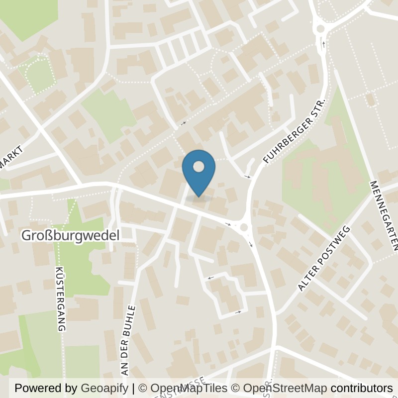 Map: location of Bodystreet Großburgwedel in Burgwedel-Großburgwedel