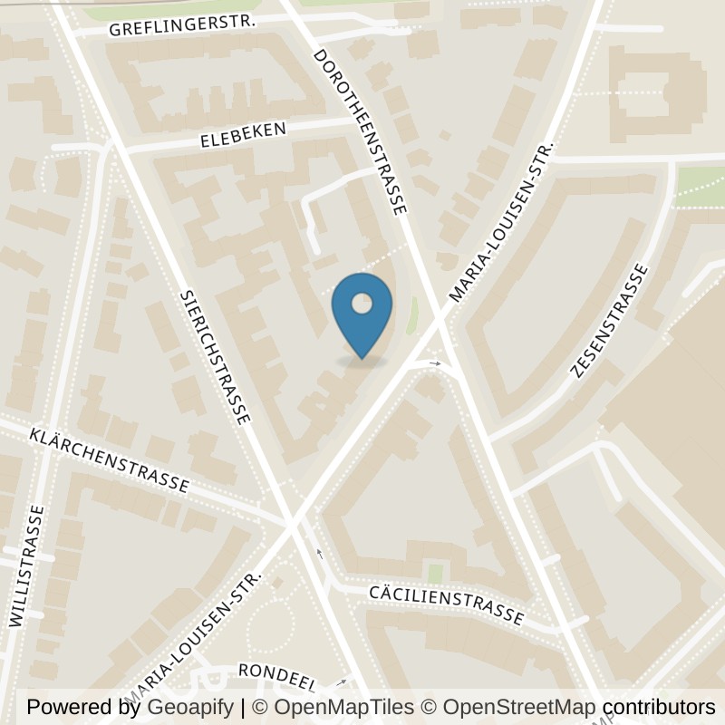 Map: location of Bodystreet Hamburg Winterhude in Hamburg