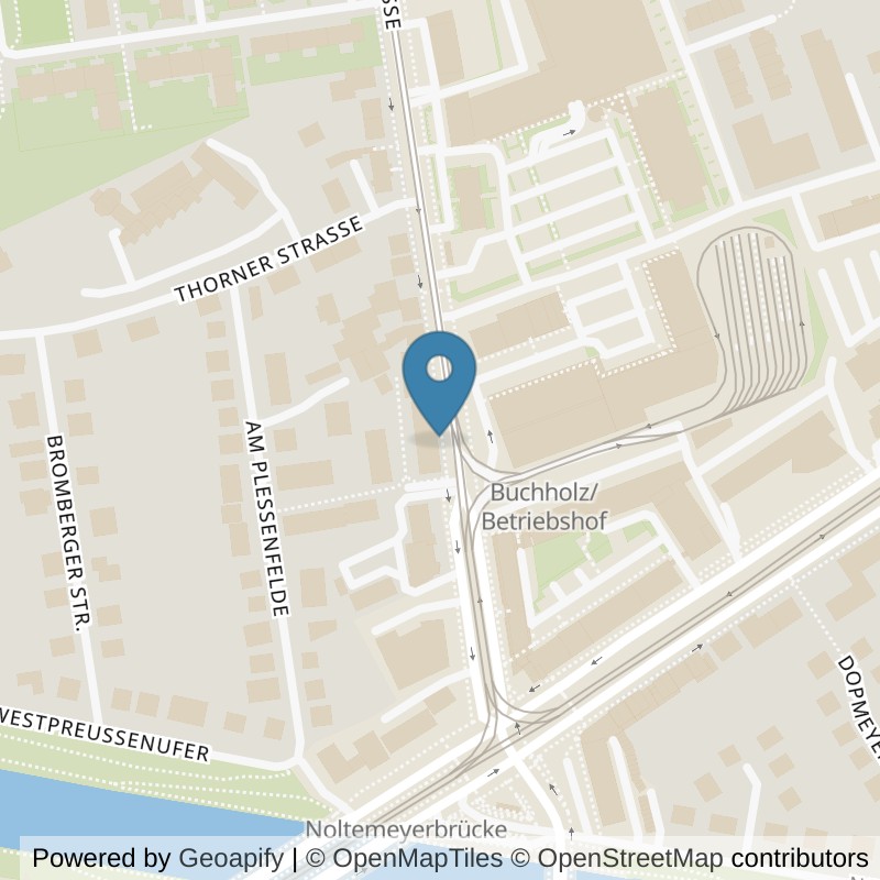 Map: location of Bodystreet Hannover Bothfeld in Hannover