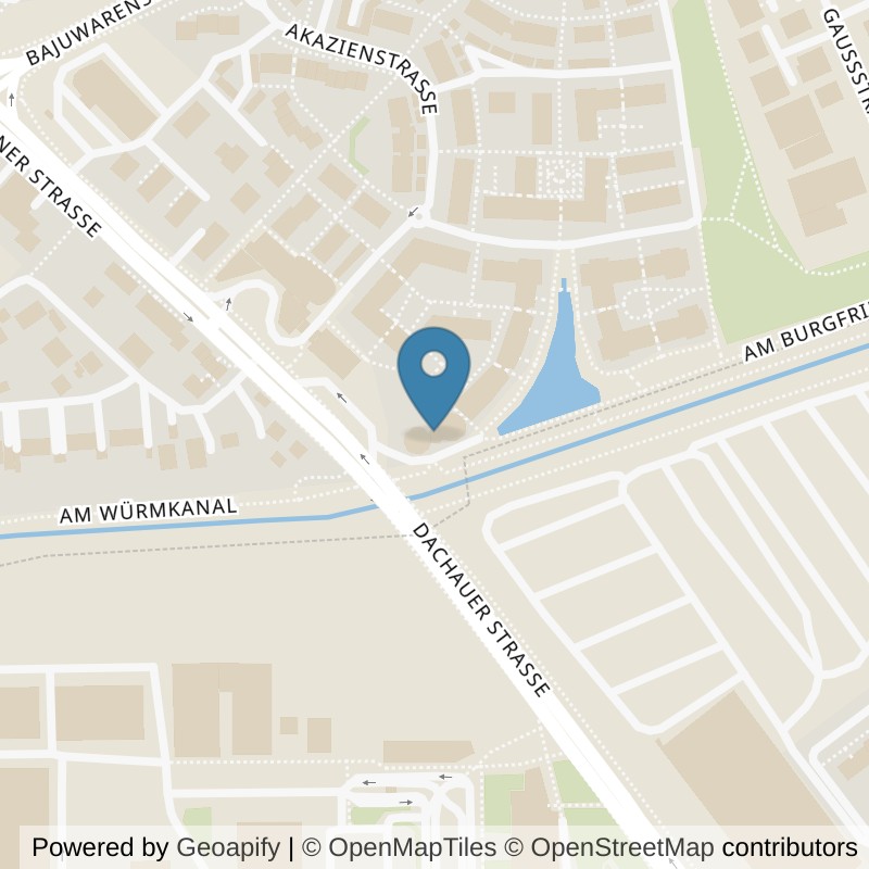 Map: location of Bodystreet Headquarter in Karlsfeld