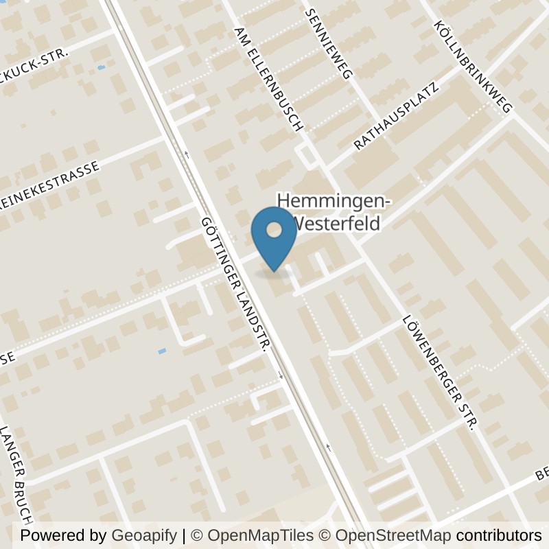 Map: location of Bodystreet Hemmingen-Zentrum in Hemmingen