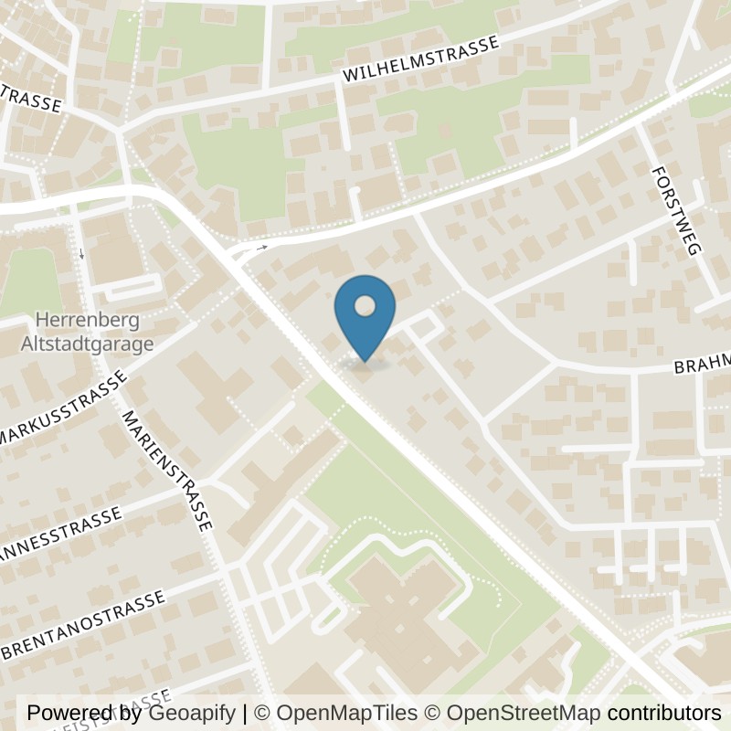 Map: location of Bodystreet Herrenberg in Herrenberg