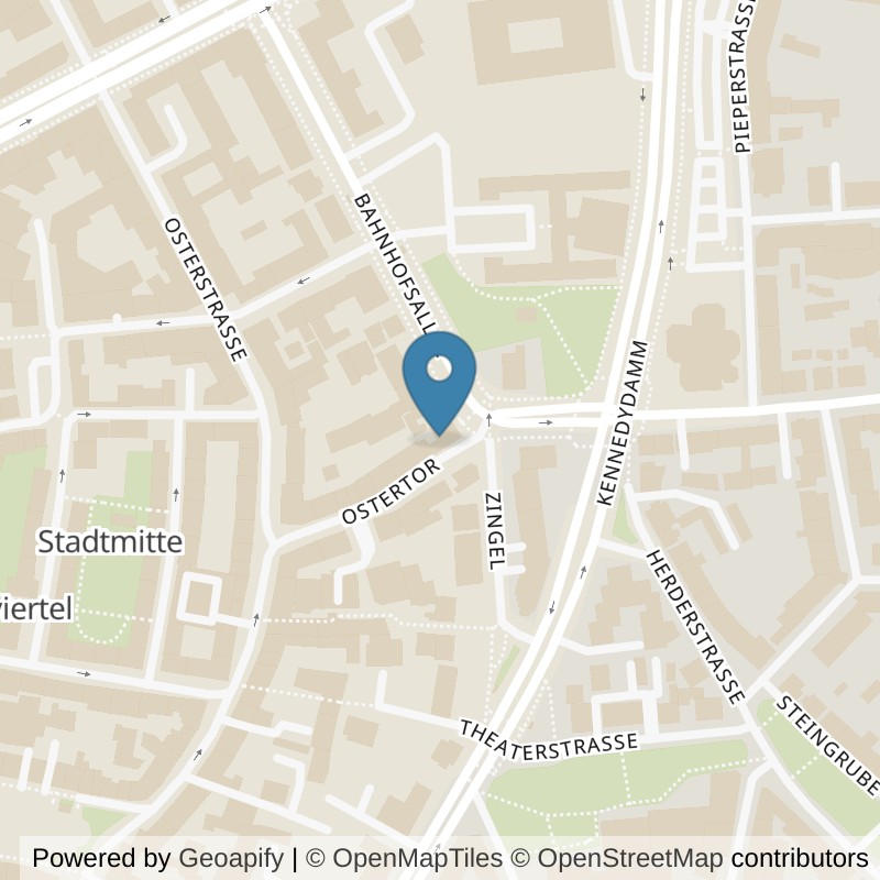 Map: location of Bodystreet Hildesheim Ostertor in Hildesheim