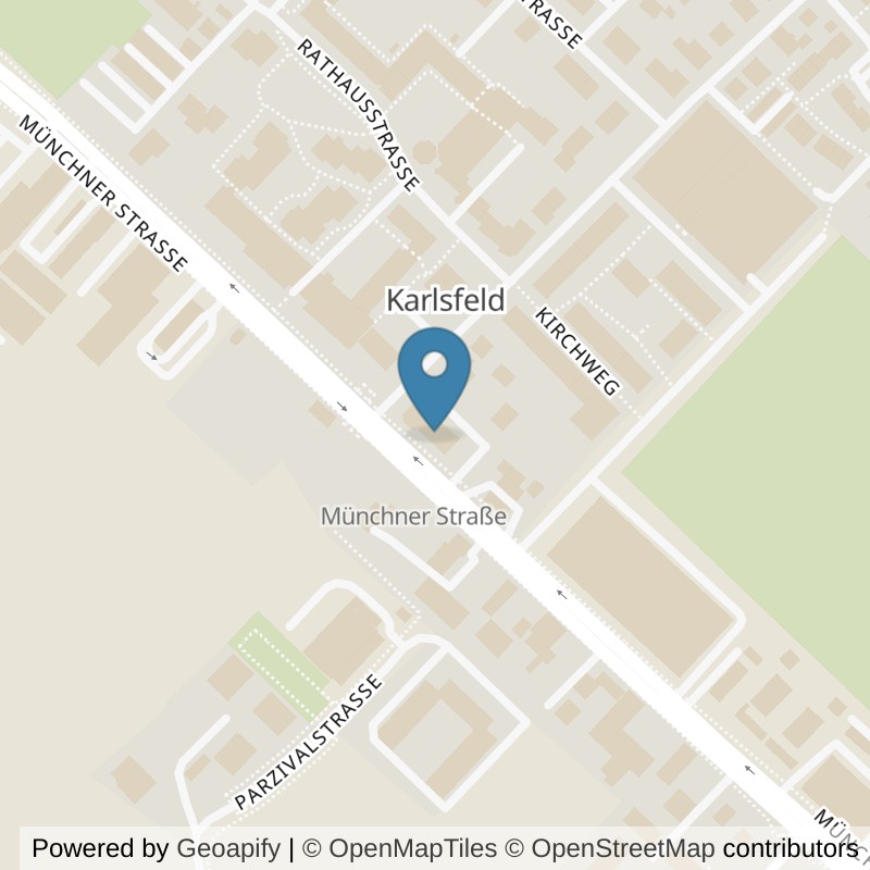 Map: location of Bodystreet Karlsfeld Münchnerstraße in Karlsfeld
