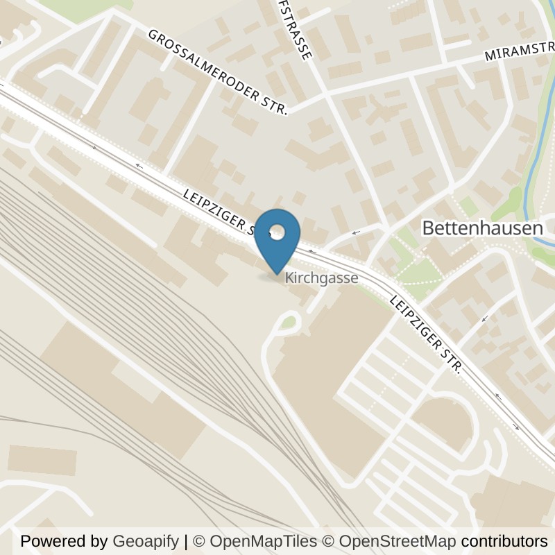 Map: location of Bodystreet Kassel Bettenhausen in Kassel