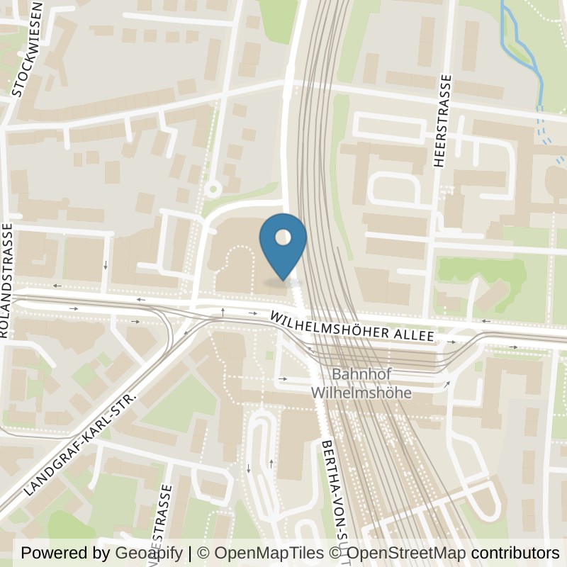 Map: location of Bodystreet Kassel Wilhelmshöhe in Kassel