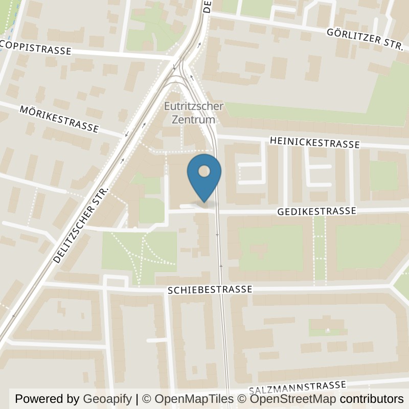 Map: location of Bodystreet Leipzig Eutritzscher Zentrum in Leipzig