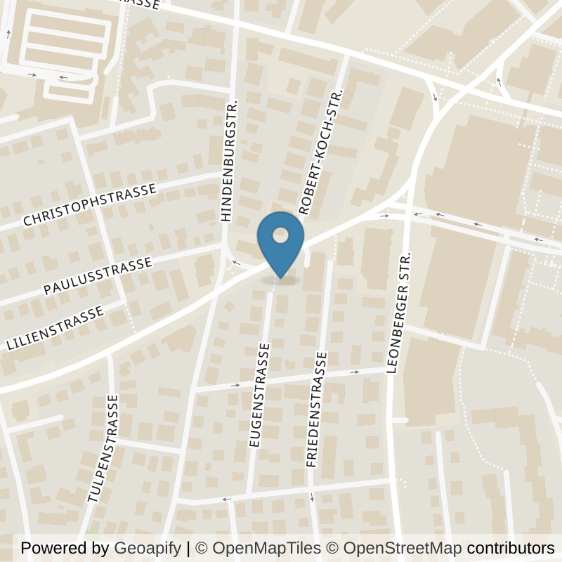 Map: location of Bodystreet Leonberg Zentrum in Leonberg