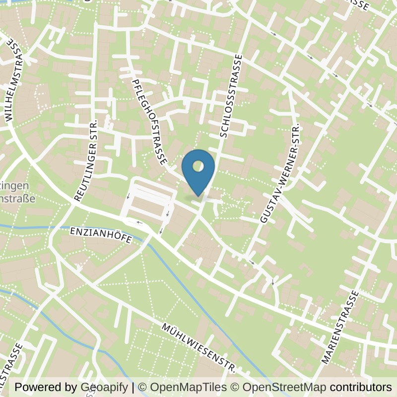 Map: location of Bodystreet Metzingen in Metzingen