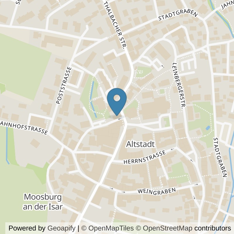 Map: location of Bodystreet Moosburg in Moosburg an der Isar