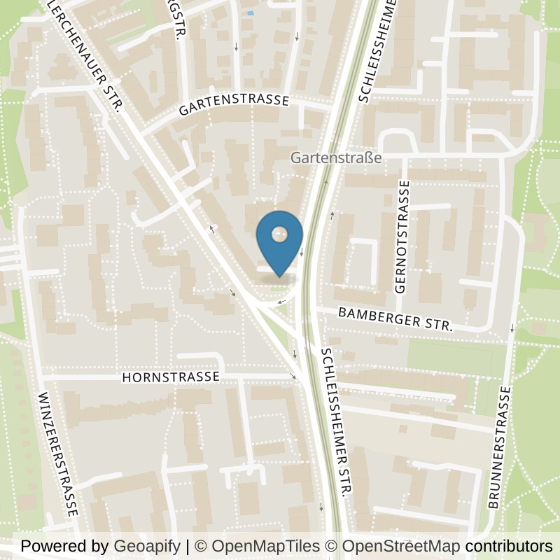 Map: location of Bodystreet München am Luitpoldpark in München