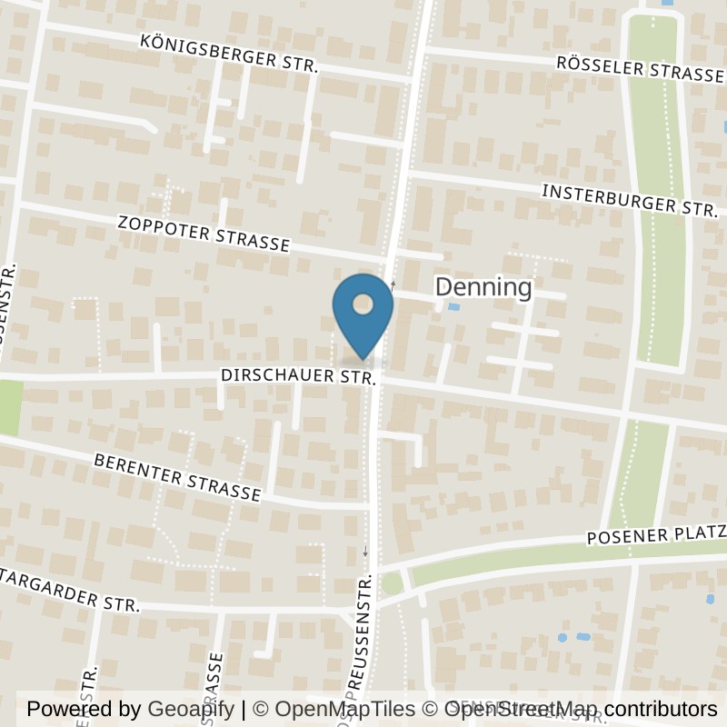 Map: location of Bodystreet München Denning in München