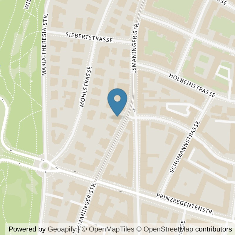 Map: location of Bodystreet München Friedensengel in München