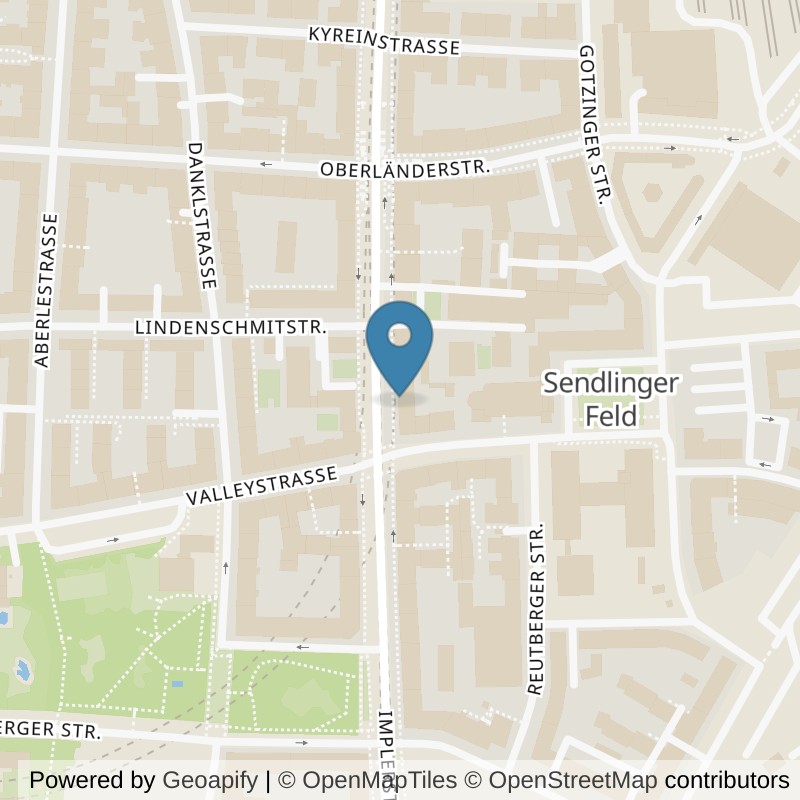Map: location of Bodystreet München Implerstraße in München