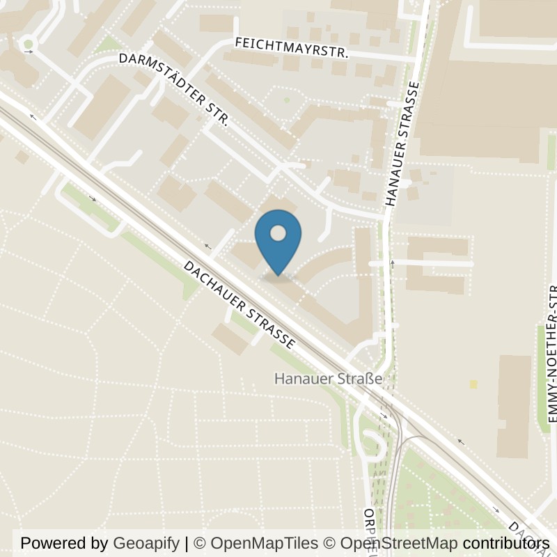 Map: location of Bodystreet München Moosach in München