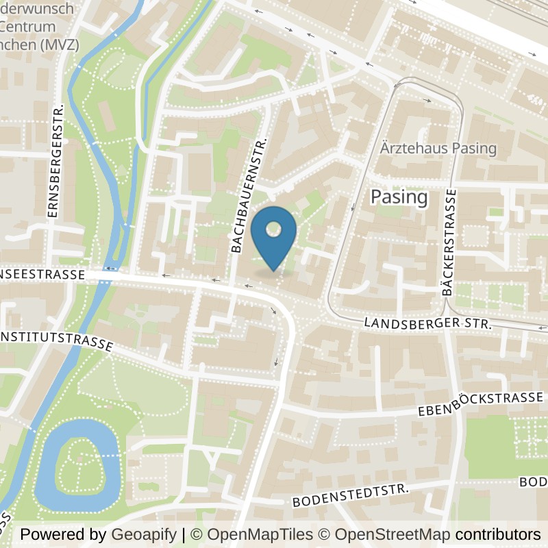 Map: location of Bodystreet München Pasing in München