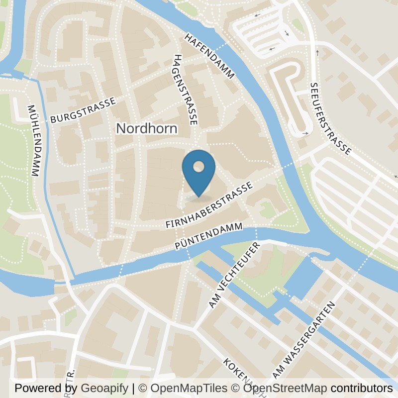 Map: location of Bodystreet Nordhorn Zentrum in Nordhorn
