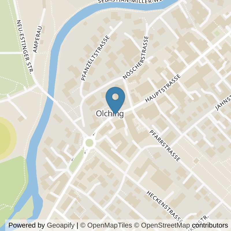 Map: location of Bodystreet Olching in Olching