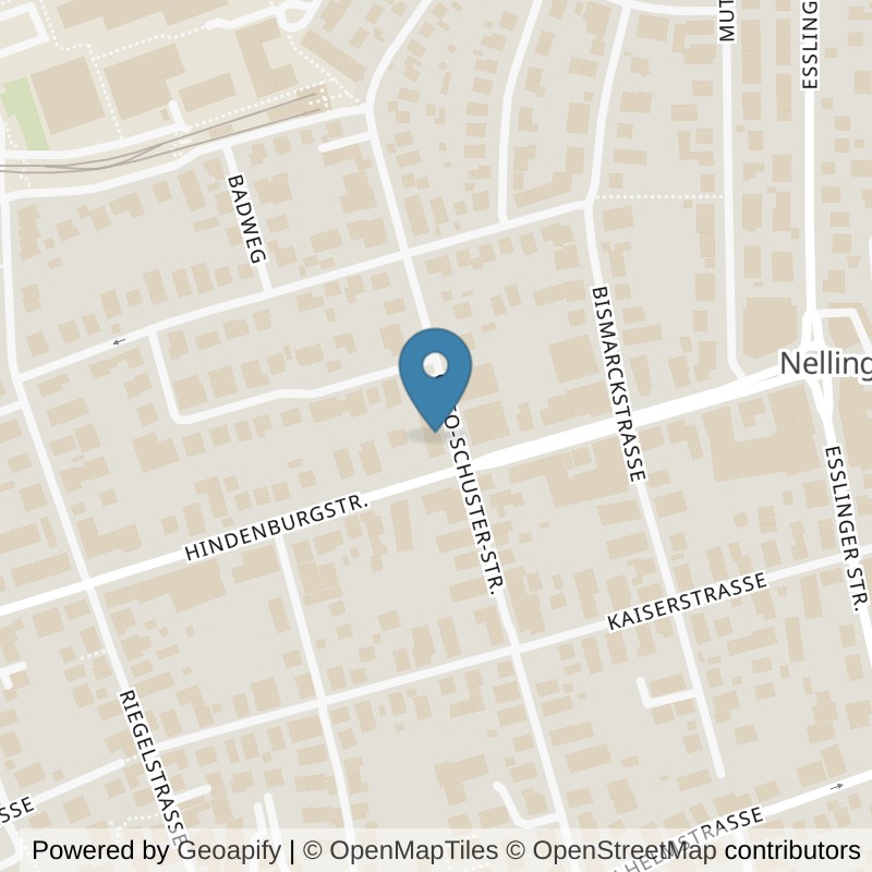 Map: location of Bodystreet Ostfildern Nellingen in Ostfildern-Nellingen