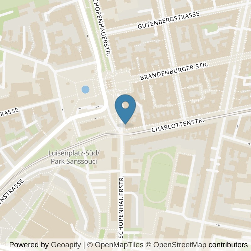Map: location of Bodystreet Potsdam Luisenplatz in Potsdam