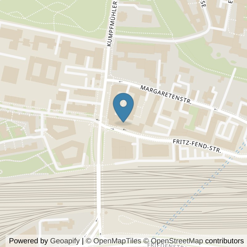 Map: location of Bodystreet Regensburg Kumpfmühler Brücke in Regensburg