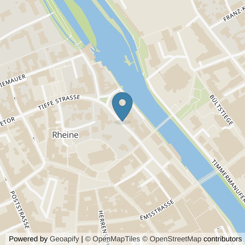 Map: location of Bodystreet Rheine in Rheine