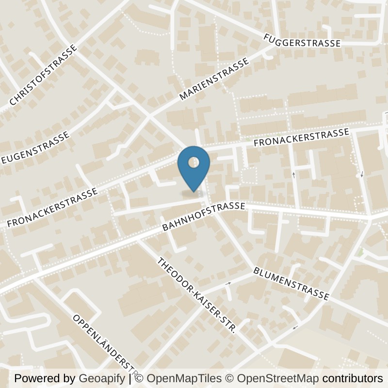 Map: location of Bodystreet Waiblingen Zentrum in Waiblingen