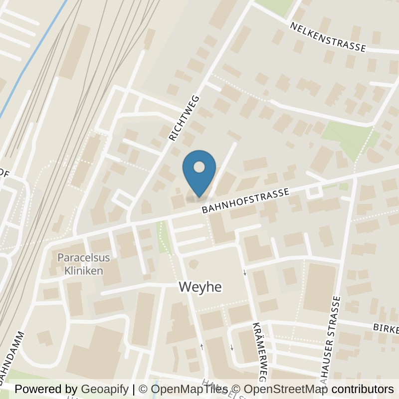 Map: location of Bodystreet Weyhe am Markt in Weyhe
