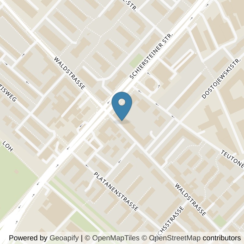 Map: location of Bodystreet Wiesbaden Waldstraße in Wiesbaden