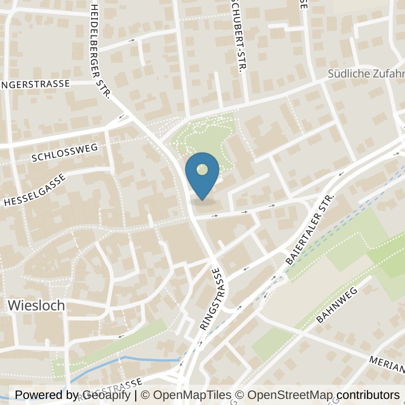 Map: location of Bodystreet Wiesloch in Wiesloch