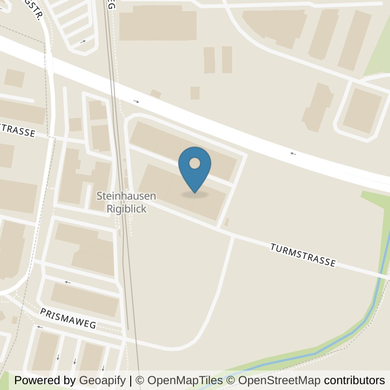 Map: location of BodyWorx Fitness Company in Steinhausen