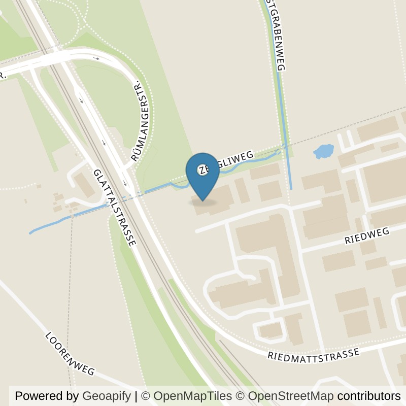 Map: location of BORN TO MOVE FITNESS in Rümlang
