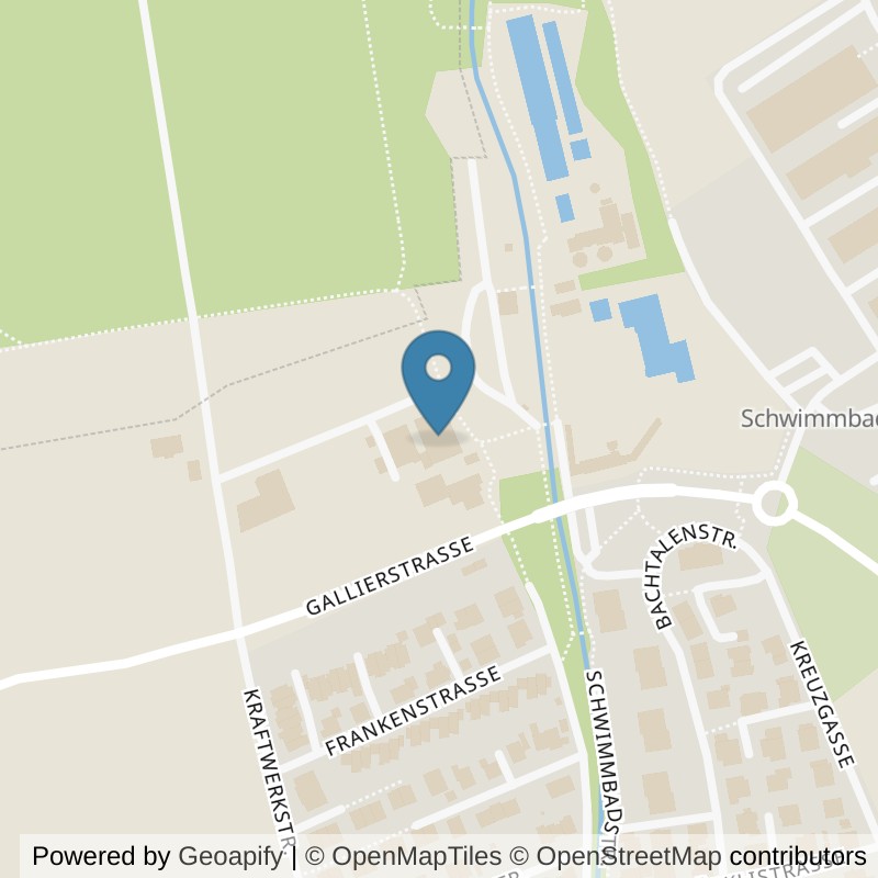 Map: location of Bronx Gym, Fitness Studio Schneider in Möhlin