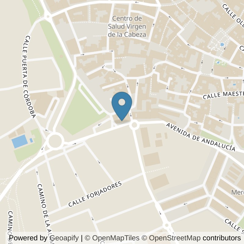 Map: location of Brooklyn Fitboxing Andújar in Jaén