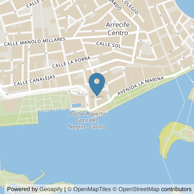 Map: location of Brooklyn Fitboxing Arrecife in Arrecife