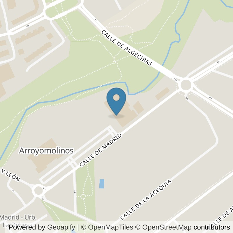Map: location of Brooklyn Fitboxing Arroyomolinos in Arroyomolinos