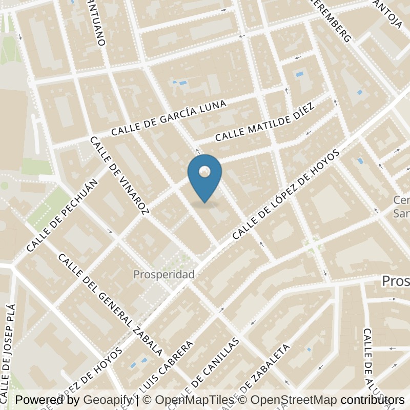 Map: location of Brooklyn Fitboxing Avenida De América in Madrid