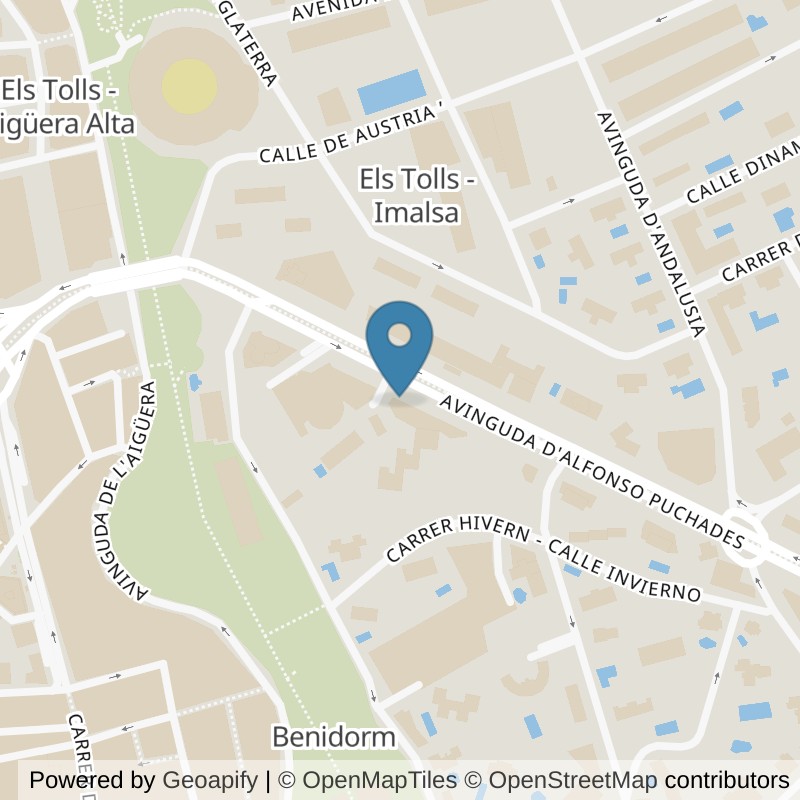 Map: location of Brooklyn Fitboxing Benidorm in Benidorm